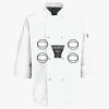 Eight Pearl Button Chef Coat with Thermometer Pocket Thumbnail