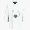 Eight Pearl Button Chef Coat with Thermometer Pocket Thumbnail