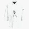 Eight Pearl Button Chef Coat with Thermometer Pocket Thumbnail