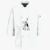 Eight Pearl Button Chef Coat with Thermometer Pocket Thumbnail