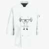 Button Chef Coat with Thermometer Pocket Thumbnail