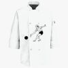 Button Chef Coat with Thermometer Pocket Thumbnail