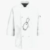 Button Chef Coat with Thermometer Pocket Thumbnail