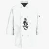 Button Chef Coat with Thermometer Pocket Thumbnail