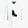 Button Chef Coat with Thermometer Pocket Thumbnail