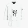 Button Chef Coat with Thermometer Pocket Thumbnail