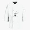 Button Chef Coat with Thermometer Pocket Thumbnail