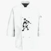 Button Chef Coat with Thermometer Pocket Thumbnail
