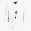 Button Chef Coat with Thermometer Pocket Thumbnail