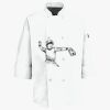 Button Chef Coat with Thermometer Pocket Thumbnail