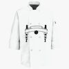 Button Chef Coat with Thermometer Pocket Thumbnail