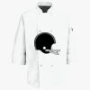 Button Chef Coat with Thermometer Pocket Thumbnail