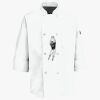 Button Chef Coat with Thermometer Pocket Thumbnail