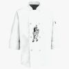 Button Chef Coat with Thermometer Pocket Thumbnail