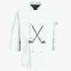 Button Chef Coat with Thermometer Pocket Thumbnail