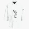 Button Chef Coat with Thermometer Pocket Thumbnail