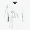 Button Chef Coat with Thermometer Pocket Thumbnail