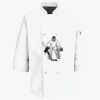 Button Chef Coat with Thermometer Pocket Thumbnail
