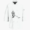 Button Chef Coat with Thermometer Pocket Thumbnail