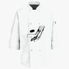 Button Chef Coat with Thermometer Pocket Thumbnail