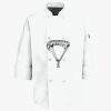 Eight Pearl Button Chef Coat with Thermometer Pocket Thumbnail