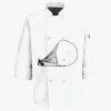 Eight Pearl Button Chef Coat with Thermometer Pocket Thumbnail