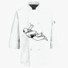 Eight Pearl Button Chef Coat with Thermometer Pocket Thumbnail