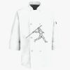 Button Chef Coat with Thermometer Pocket Thumbnail