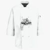 Button Chef Coat with Thermometer Pocket Thumbnail