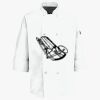 Button Chef Coat with Thermometer Pocket Thumbnail