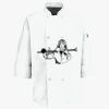 Button Chef Coat with Thermometer Pocket Thumbnail
