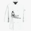 Button Chef Coat with Thermometer Pocket Thumbnail