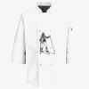 Button Chef Coat with Thermometer Pocket Thumbnail