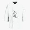 Button Chef Coat with Thermometer Pocket Thumbnail