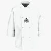 Button Chef Coat with Thermometer Pocket Thumbnail