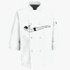 Button Chef Coat with Thermometer Pocket Thumbnail