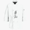 Button Chef Coat with Thermometer Pocket Thumbnail