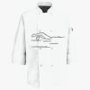 Button Chef Coat with Thermometer Pocket Thumbnail