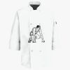 Button Chef Coat with Thermometer Pocket Thumbnail