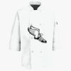 Button Chef Coat with Thermometer Pocket Thumbnail