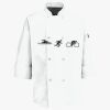 Button Chef Coat with Thermometer Pocket Thumbnail