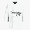 Button Chef Coat with Thermometer Pocket Thumbnail