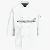 Button Chef Coat with Thermometer Pocket Thumbnail