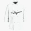Button Chef Coat with Thermometer Pocket Thumbnail