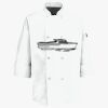 Button Chef Coat with Thermometer Pocket Thumbnail