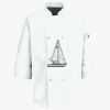 Button Chef Coat with Thermometer Pocket Thumbnail