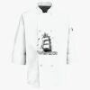 Button Chef Coat with Thermometer Pocket Thumbnail