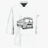 Button Chef Coat with Thermometer Pocket Thumbnail