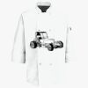 Button Chef Coat with Thermometer Pocket Thumbnail