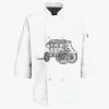 Button Chef Coat with Thermometer Pocket Thumbnail